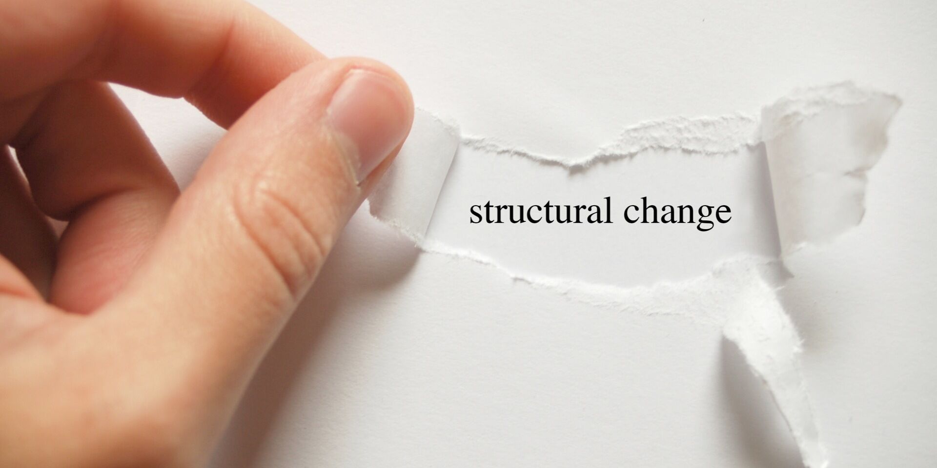 Speeding up the structural change? – An interjection!